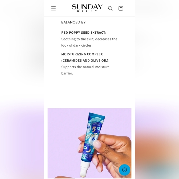 Sunday Riley 5 Stars Retinoid + Niacinamide Eye Serum - Blue and White - Picture 7 of 7